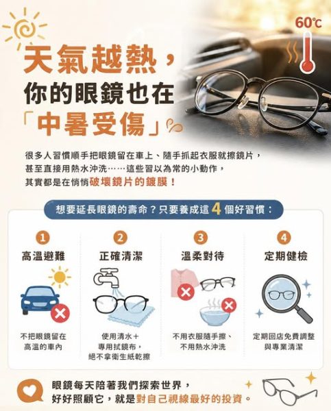 想要延長眼鏡的壽命？只要養成這 4 個好習慣
